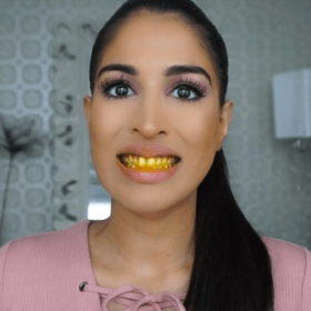 Farah Dhukai 's turmeric teeth whitening paste