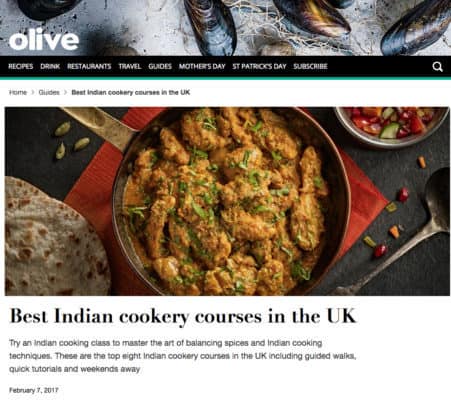 Olive magazine Pure Punjabi best Indian cookery courses in the UK