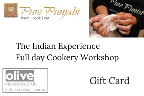 The Indian Experience Cookery Workshop Gift Card