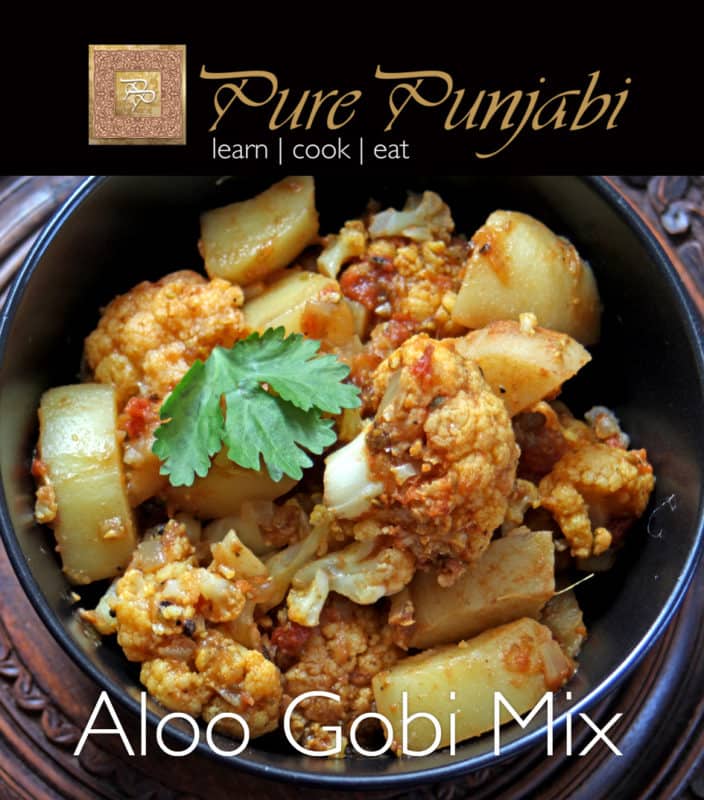 Pure Punjabi Aloo Gobi Mix, Indian meal kits, purepunjabi.co.uk
