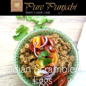 Indian scrambled eggs, Indian meal kits, pure punjabi meal kits