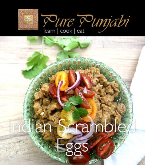 Indian scrambled eggs, Indian meal kits, pure punjabi meal kits