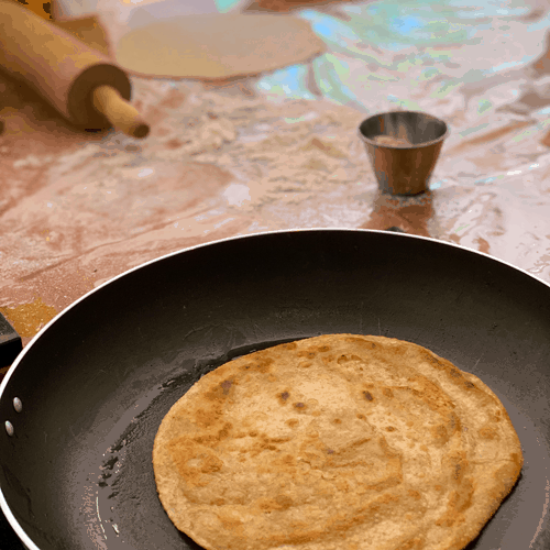 Pure Punjabi Indian bread-making paratha
