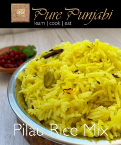 Pure Punjabi Pilau Rice mix, Indian rice, Indian dinner kit, rice kit, curry kit, gluten-free, wheat-free, dairy-free, vegan, vegetarian