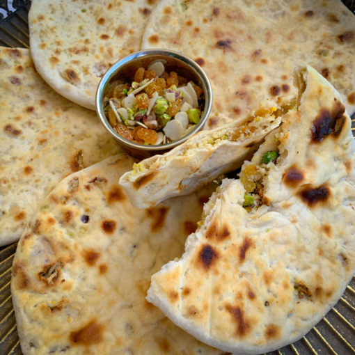 Peshwari naan, Pure punjabi Peshwari naan mix, vegan bread, flatbread, Indian flatbreads, meal kits, curry kits, www.purepunjabi.co.uk, www.indianmealkits.co.uk