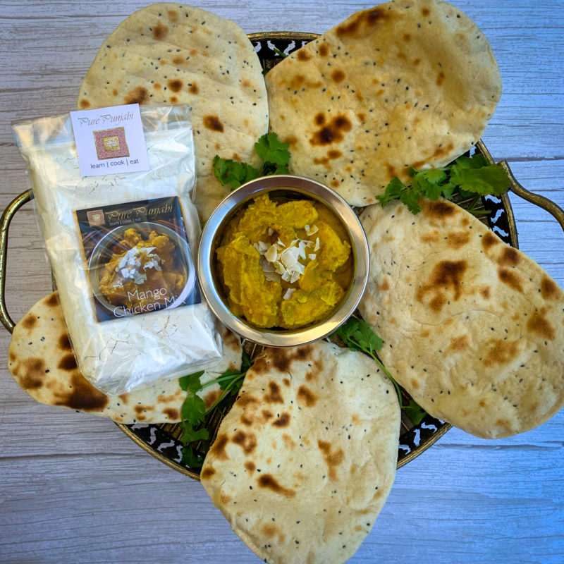 Pure Punjabi Mango chicken & naan bread meal kit