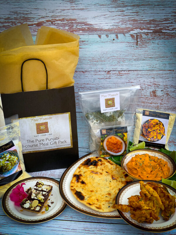 Pure Punjabi Butter chicken & Methi Naan 3 course meal kit pack