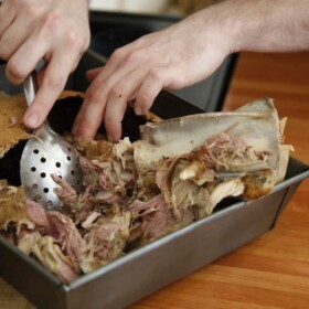 Salt dought lamb shoulder